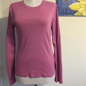 J. Crew-Long Sleeve Basic Pink Shirt